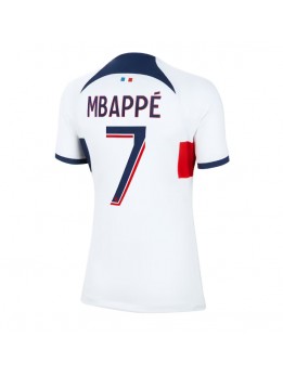 Ženski Nogometna dresi replika Paris Saint-Germain Kylian Mbappe #7 Gostujoči 2023-24 Kratek rokav